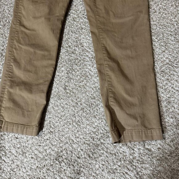 American Eagle Pants Mens 31x32 Brown Flex Chino Khaki Casual Straight - Picture 2 of 13